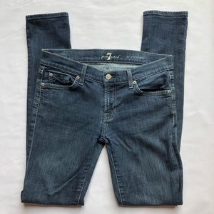 7FAM Roxanne jeans with rhinestone on back pockets
